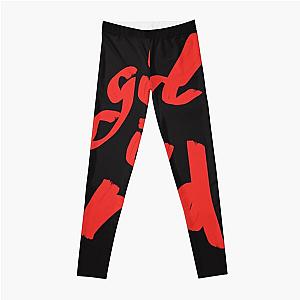 girl in red brush logo Essential T-Shirt Leggings