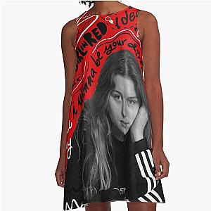 Cool Girl in red - Songs A-Line Dress