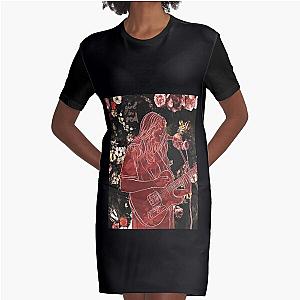 Girl in Red Classic Graphic T-Shirt Dress