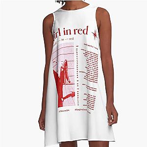 girl in red world in red tour A-Line Dress