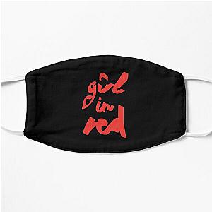 girl in red brush logo Flat Mask