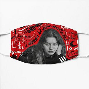 Cool Girl in red - Songs Flat Mask