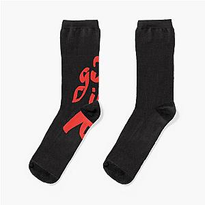 girl in red brush logo Essential T-Shirt Socks