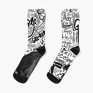 Girl in red - Songs doodles Socks