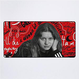 Cool Girl in red - Songs Desk Mat