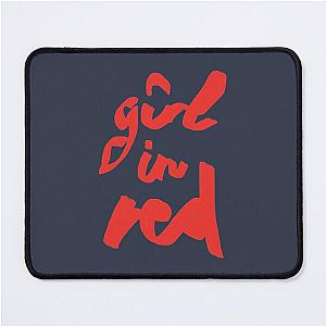 girl in red brush logo Mouse Pad