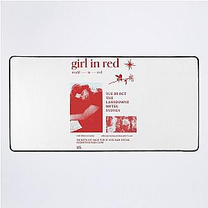 girl in red world in red tour star Desk Mat