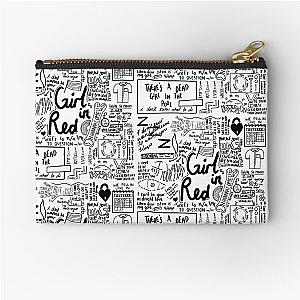 girl in red  Zipper Pouch