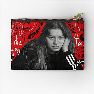 Cool Girl in red - Songs Zipper Pouch