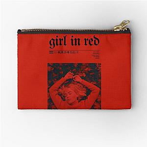 Girl in red poster -minimal  Zipper Pouch