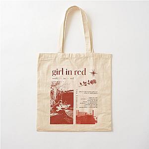 Girl in red tour Cotton Tote Bag