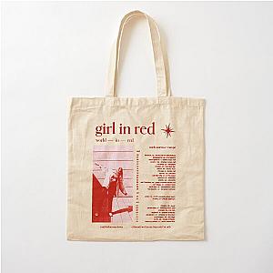 girl in red world in red tour Cotton Tote Bag