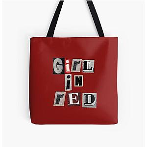 girl in red !  All Over Print Tote Bag