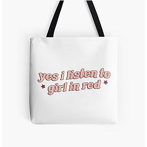 yes I listen to girl in red All Over Print Tote Bag