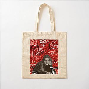 Cool Girl in red - Songs Cotton Tote Bag