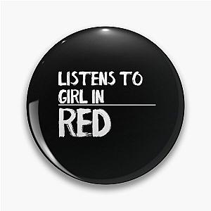 LISTENS TO GIRL IN RED - DISCREET PRIDE Pin