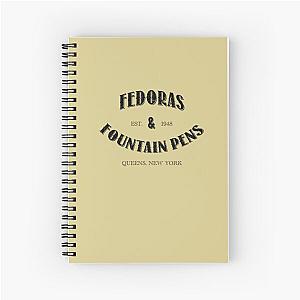 Fedoras and Fountain Pens Spiral Notebook