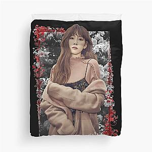 Kim Tae yeon Girls Generation SNSD Taeyeon Korean Kpop Floral Duvet Cover