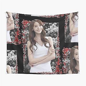 Im Yoonah Girls Generation SNSD YOONA Korean Kpop Floral Design Tapestry