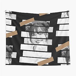 Tiffany Young Girls Generation SNSD Tiffany Korean Kpop Monochrome Stripe Design Tapestry