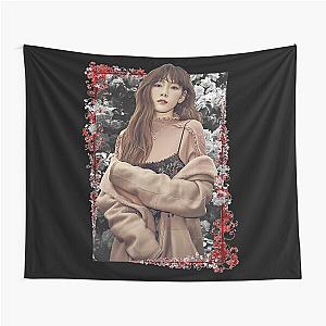 Kim Tae yeon Girls Generation SNSD Taeyeon Korean Kpop Floral Tapestry