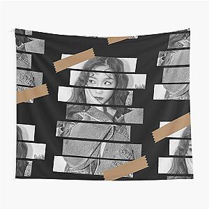 Kim Tae yeon Girls Generation SNSD Taeyeon Korean Kpop Monochrome Stripe Design Tapestry