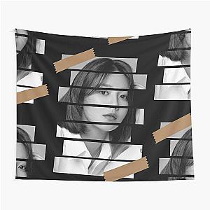 Choi Soo Young Girls Generation SNSD Sooyoung Korean Kpop Monochrome Stripe Design Tapestry