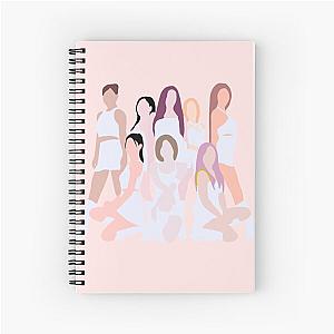 girls generation  snsd forever 1 digital drawing Spiral Notebook