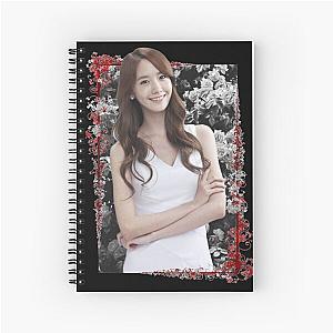 Im Yoonah Girls Generation SNSD YOONA Korean Kpop Floral Design Spiral Notebook