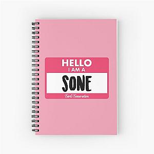 HELLO I AM A SONE - SNSD GIRLS GENERATION Spiral Notebook