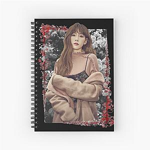 Kim Tae yeon Girls Generation SNSD Taeyeon Korean Kpop Floral Design Spiral Notebook