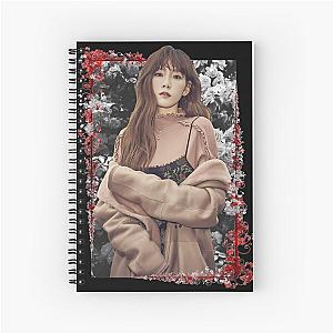 Kim Tae yeon Girls Generation SNSD Taeyeon Korean Kpop Floral Spiral Notebook