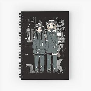 Girls' Last Tour  Shōjo Shūmatsu Ryokō : Girls Framed Black Spiral Notebook