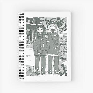 Girls' Last Tour  Shōjo Shūmatsu Ryokō : Girls Framed Army Green Spiral Notebook