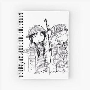 Chito and Yuuri Tired Spiral Notebook