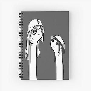 Chi & Yuu statues - Girls' Last Tour Spiral Notebook