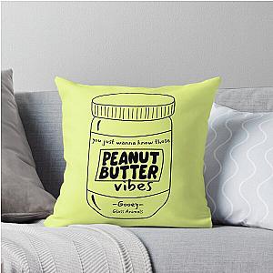 Glass Animals Zaba Lyric Art Peanut Butter Vibes Throw Pillow