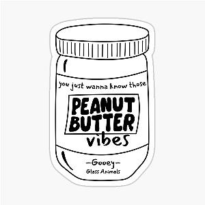 Glass Animals Zaba Lyric Art Peanut Butter Vibes Sticker