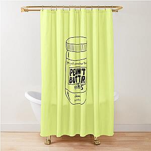 Glass Animals Zaba Lyric Art Peanut Butter Vibes Shower Curtain