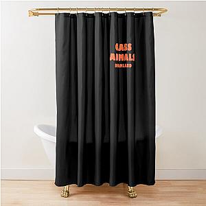 Glass Animals Merch Shower Curtain Black Tangerine