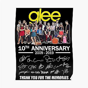 #Glee 10Th Anniversary All Cast Signed Thank You Poster RB2403