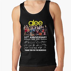 #Glee 10Th Anniversary All Cast Signed Thank You Tank Top RB2403