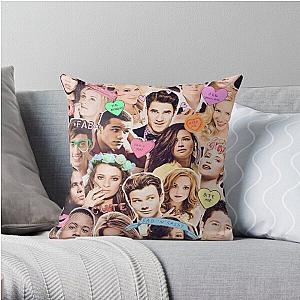 Glee Pillows - Glee cast collage Throw Pillow RB2403