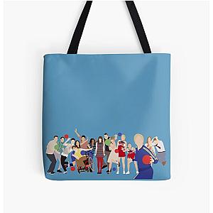 Glee Bags - Glee Characters All Over Print Tote Bag RB2403