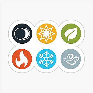 Element Symbols HQ - Compact Vertical - Gloomhaven Sticker