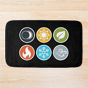 Element Symbols HQ Compact Vertical Gloomhaven inspired Bath Mat