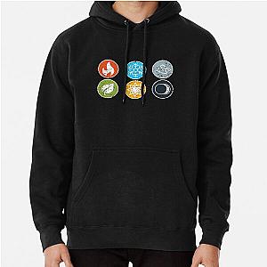Gloomhaven Element Symbol Fire Ice Air Earth Hoodie