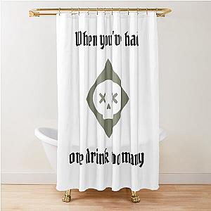 Poison - One Drink Too Few - Gloomhaven inspired Shower Curtain