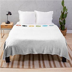 Gloomhaven Elements Symbols Throw Blanket