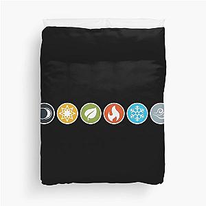Element Symbols HQ - Horizontal Gloomhaven Duvet Cover